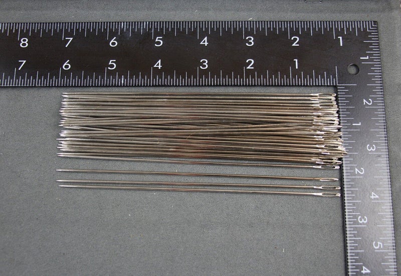 MosBug 50 Pack 6 Inch(15cm) Long Upholster Needles /Long Simple Needles Large Eye Needle for Sewing Act Crafts, Upholster - Image 2